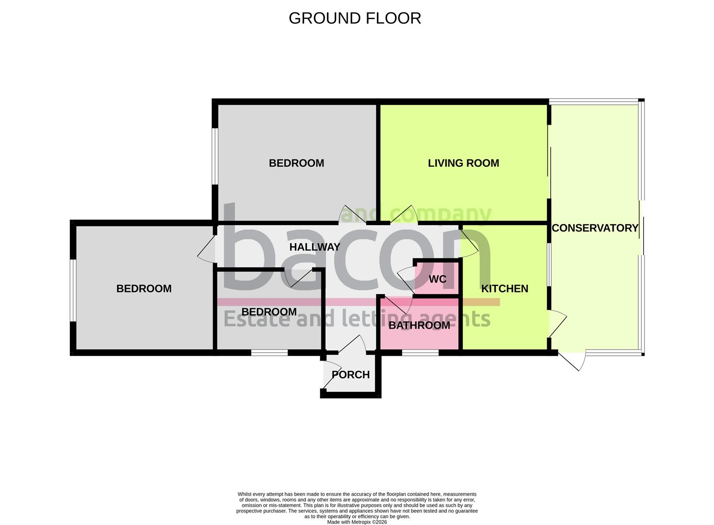 Floor Plan | Bungalow - Semi Detached | Twyford Road, Worthing | For Sale